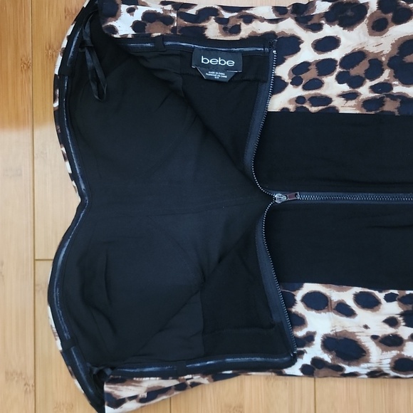 bebe leopard print top - Picture 3 of 3